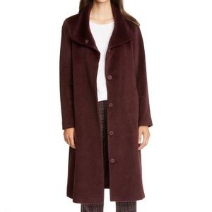 Eileen Fisher Burgundy Coat